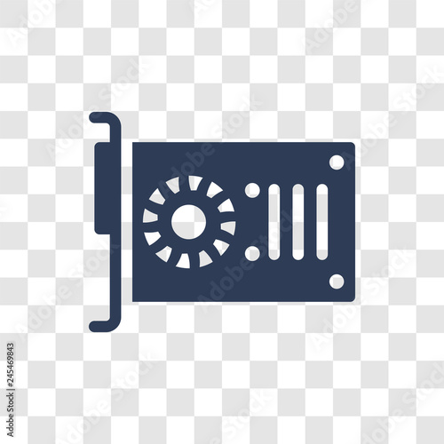 Video card icon vector