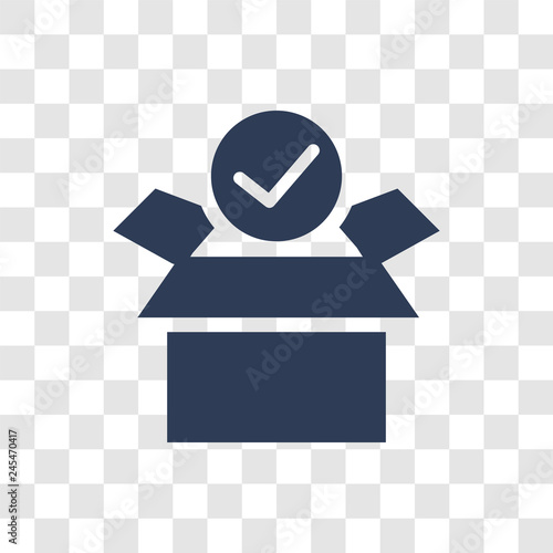 Package checking icon vector