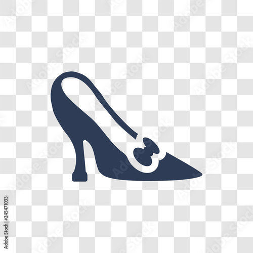 Cinderella shoe icon vector