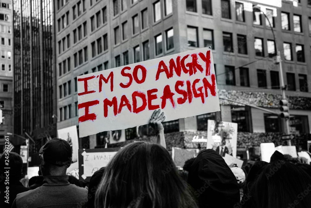 I'm So Angry I Made A Sign - obrazy, fototapety, plakaty 