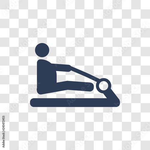 Rowing Machine icon vector