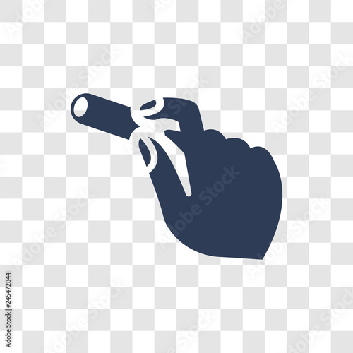 Hand and Chalk icon vector