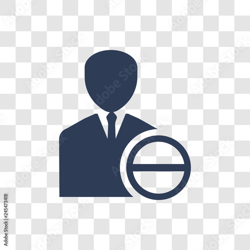 Attrition icon vector