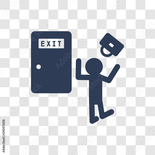 Exit interview icon vector