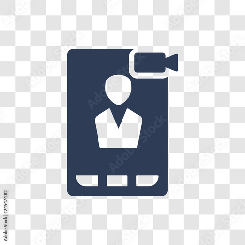 Videocall icon vector