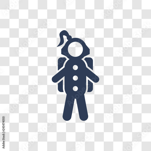 Astronaut Woman icon vector
