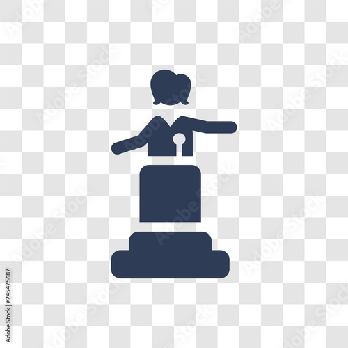 political Speech icon vector