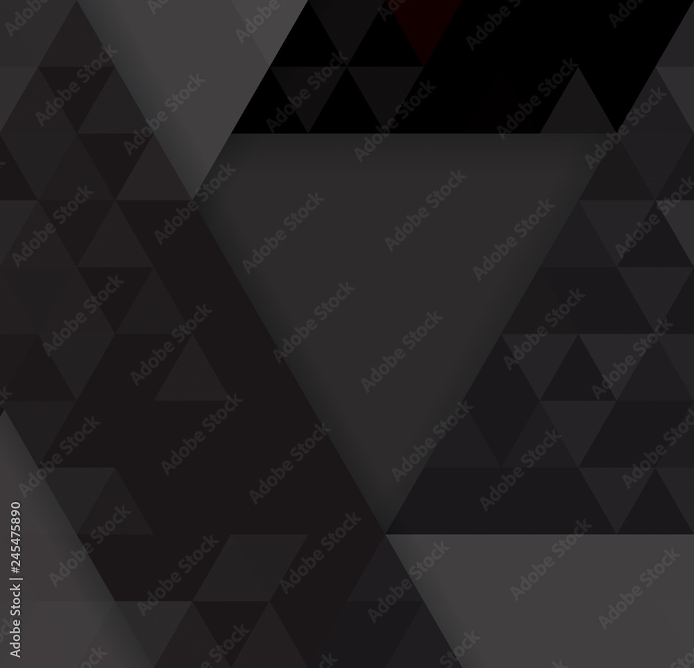 Fototapeta premium Black abstract background vector with blank space for text.
