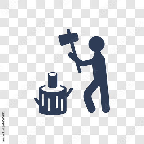 Lumberjack icon vector