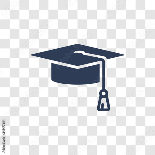 Mortarboard icon vector