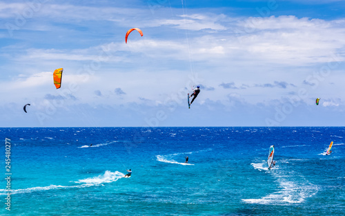 kitesurf et planches à voiles, Boucan Canot, île de la Réunion