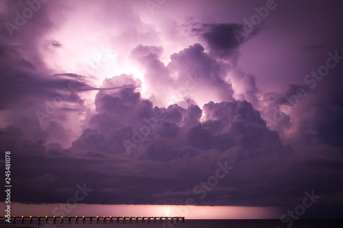 lightning up the sky