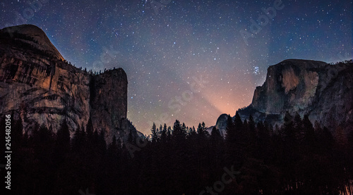Milky Way over Yosemite, Yosemite National Park, California 
