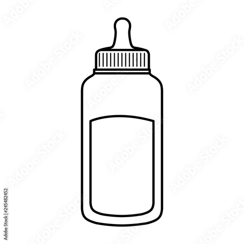 milk bottle baby icon