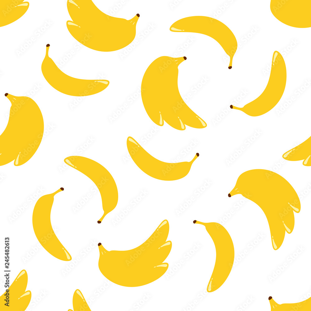 Seamless pattern with banana	