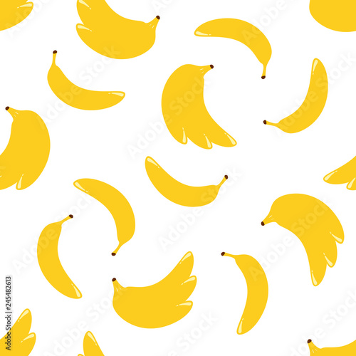 Seamless pattern with banana 