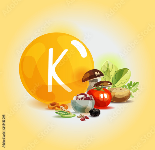 Potassium in food.
