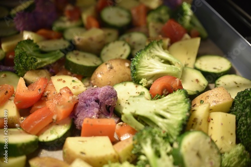 oven roasted mixed vegetables