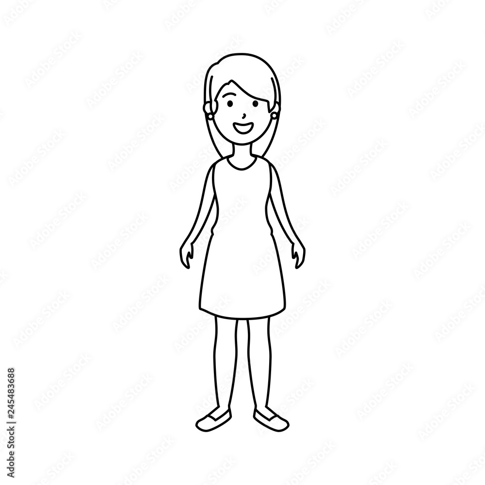 beautiful and young woman character beautiful and young woman character