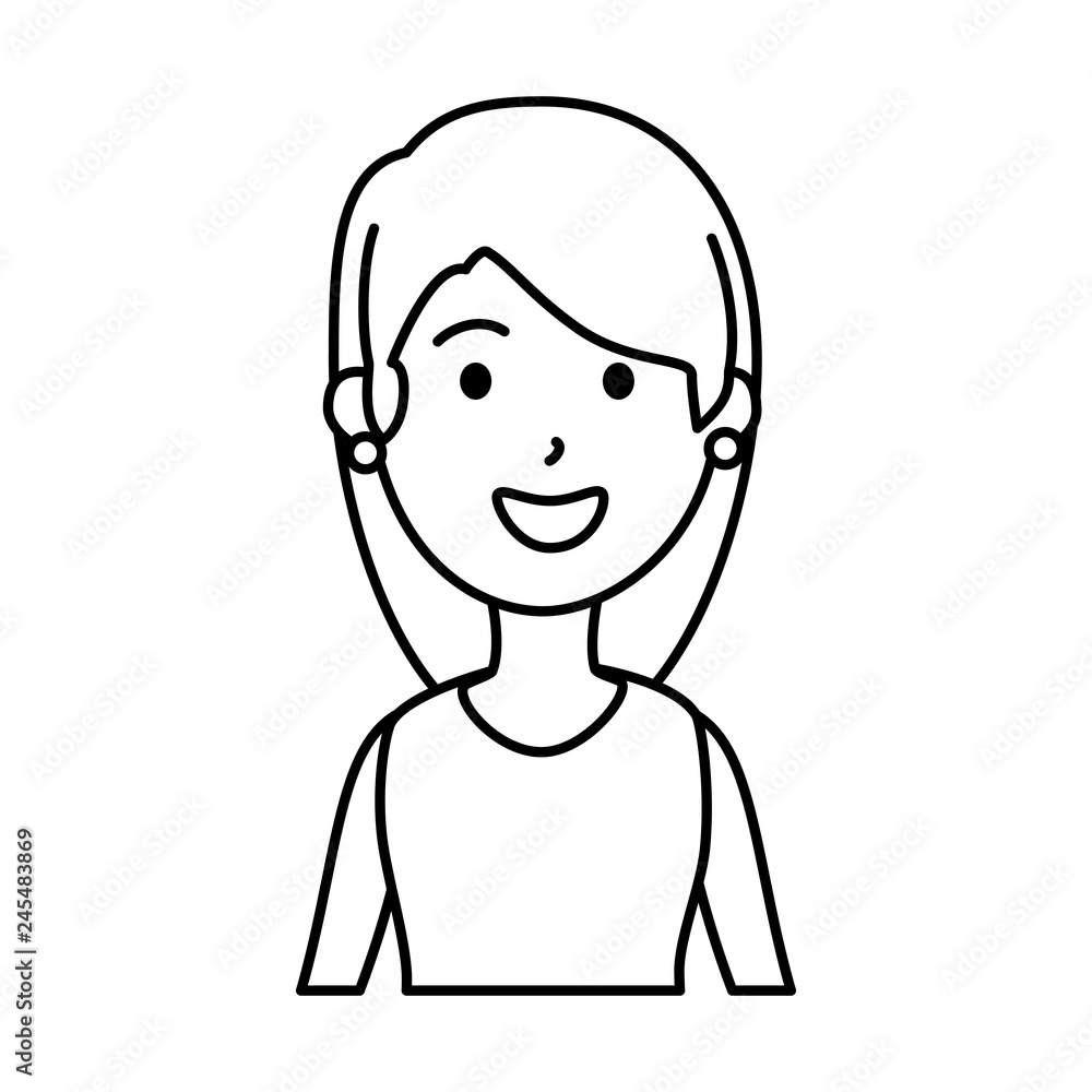 beautiful and young woman character beautiful and young woman character