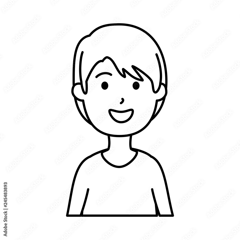 young man avatar character young man avatar character