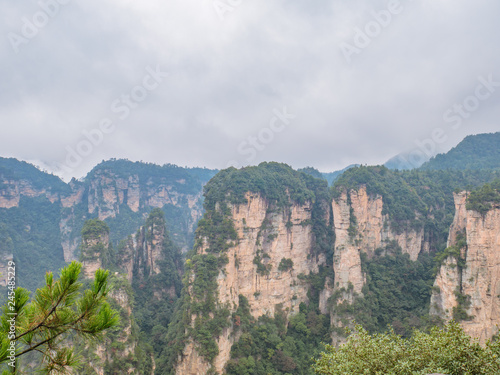 Beautiful mountain of Yuanjiajie or Avartar mountain at Zhangjiajie National Forest Park in Wulingyuan District Zhangjiajie City China © Sumeth