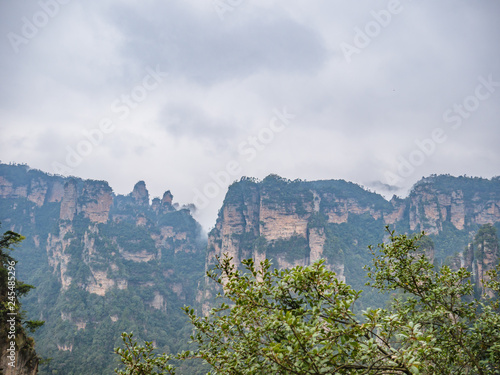Beautiful mountain of Yuanjiajie or Avartar mountain at Zhangjiajie National Forest Park in Wulingyuan District Zhangjiajie City China