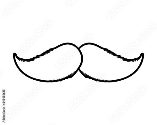 mustache style hipster accessory