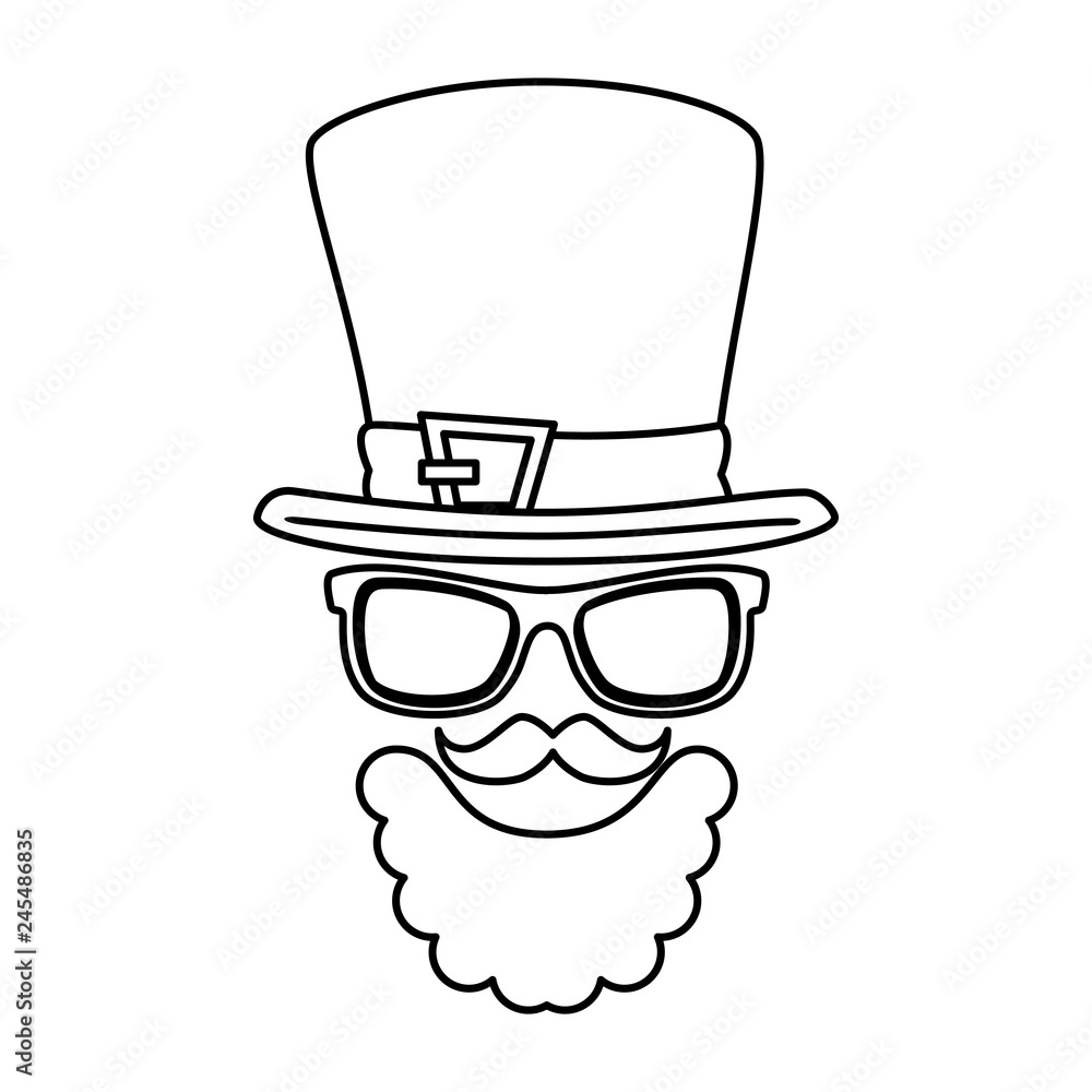 leprechaun costume accessories icons leprechaun costume accessories icons