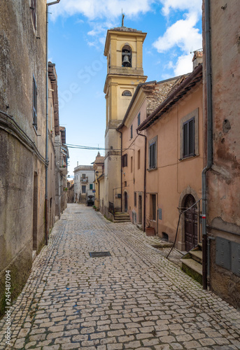 Orvinio  Italy  - A small and charming medieval village of only 387 inhabitants  inserted in the club of the most beautiful villages in Italy  province of Rieti. Here the historical center in stone.