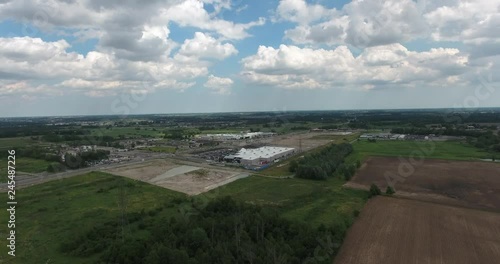 Wallpaper Mural Aerial View Construction Of New Hardware Store Aerial View Torontodigital.ca