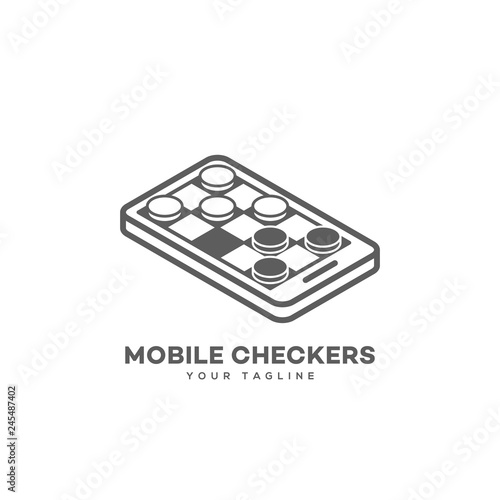 Mobile checkers logo