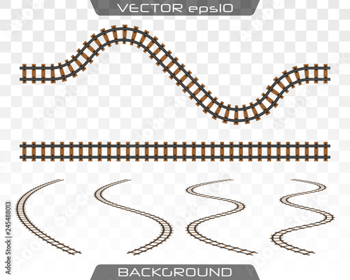 Straight tracks art design.