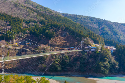十津川村の吊橋