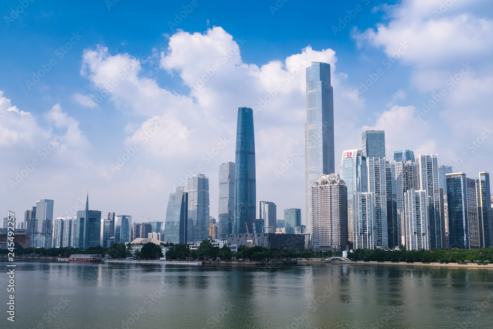 Fototapeta premium 広州 高層ビル群