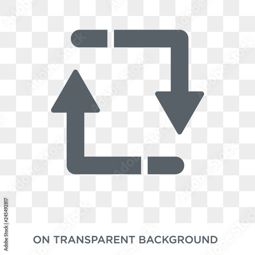 Retweet icon. Retweet design concept from User interface collection. Simple element vector illustration on transparent background.