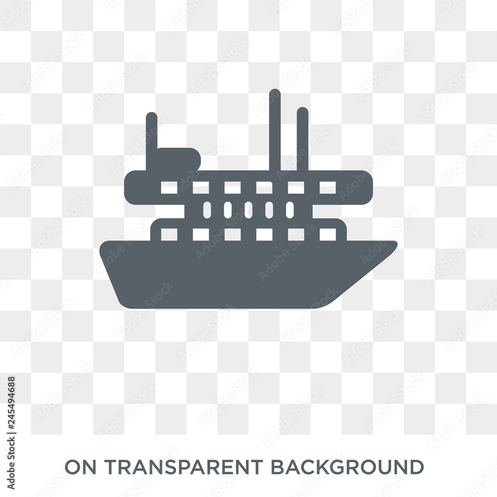 Obraz premium paddlewheeler icon. paddlewheeler design concept from Transportation collection. Simple element vector illustration on transparent background.