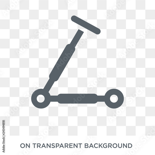 Kick scooter icon. Kick scooter design concept from Transportation collection. Simple element vector illustration on transparent background.