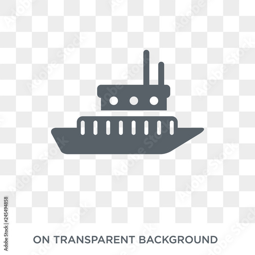 icebreaker ship icon. icebreaker ship design concept from Transportation collection. Simple element vector illustration on transparent background.