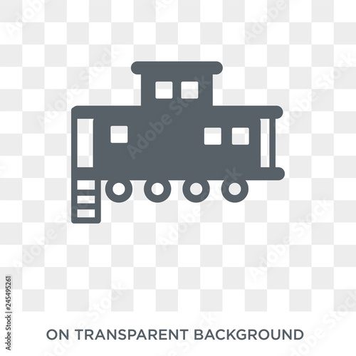 caboose icon. caboose design concept from Transportation collection. Simple element vector illustration on transparent background.