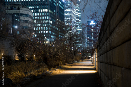 Photography path in the city