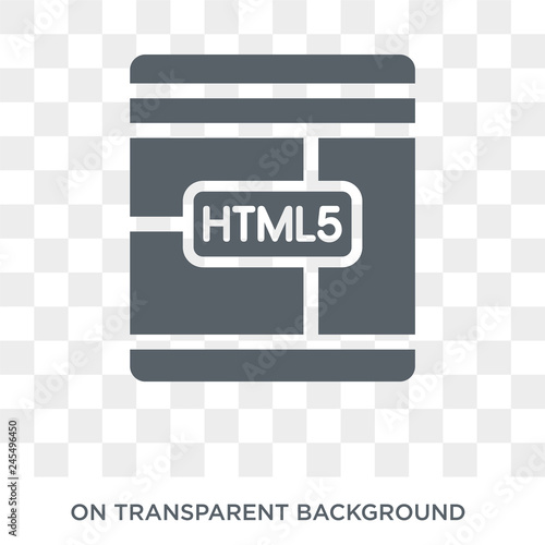 Semantic elements icon. Trendy flat vector Semantic elements icon on transparent background from Technology collection. High quality filled Semantic elements symbol use for web and mobile