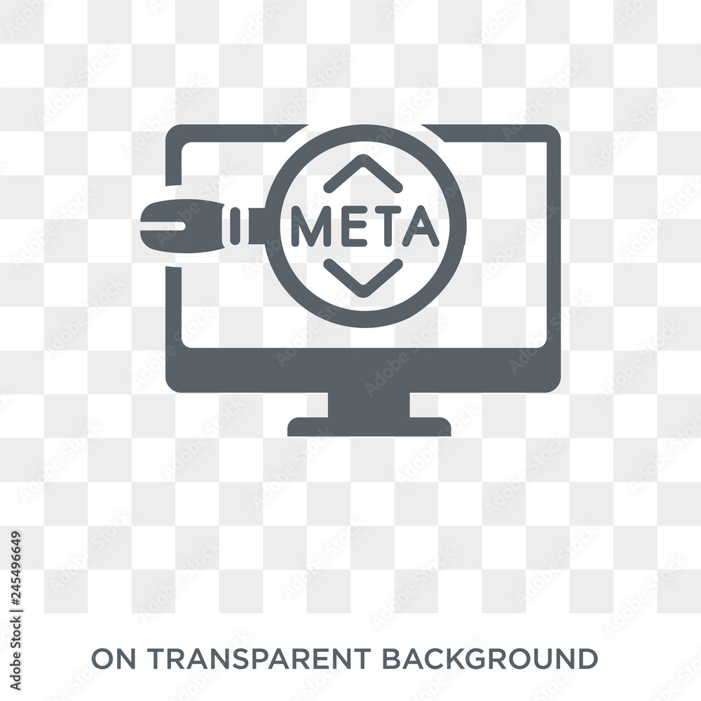 Meta Elements icon. Trendy flat vector Meta Elements icon on transparent background from Technology collection. High quality filled Meta Elements symbol use for web and mobile Meta Elements icon. Trendy flat vector Meta Elements icon on transparent background from Technology collection. High quality filled Meta Elements symbol use for web and mobile