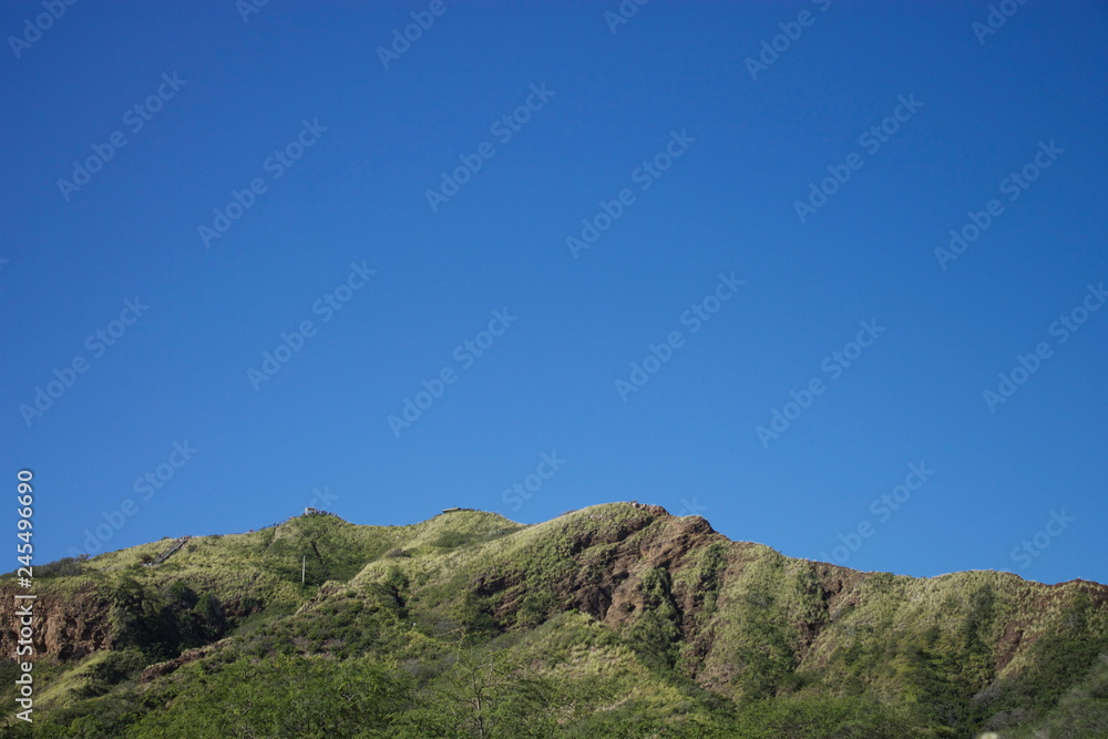 Diamond Head Crater hiking track, Hawaii