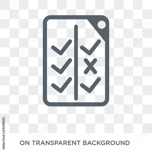 Comparison icon. Comparison design concept from Startup collection. Simple element vector illustration on transparent background.