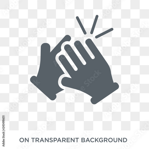 Clap icon. Clap design concept from Success collection. Simple element vector illustration on transparent background.