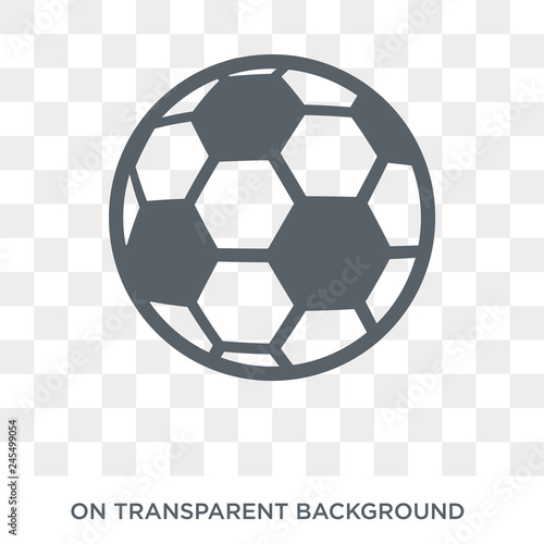 Soccer ball icon. Trendy flat vector Soccer ball icon on transparent background from sport collection. High quality filled Soccer ball symbol use for web and mobile