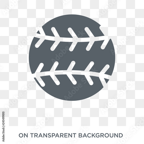 Baseball icon. Trendy flat vector Baseball icon on transparent background from sport collection. High quality filled Baseball symbol use for web and mobile