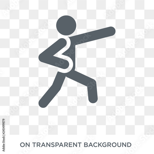 aikido icon. Trendy flat vector aikido icon on transparent background from sport collection. High quality filled aikido symbol use for web and mobile
