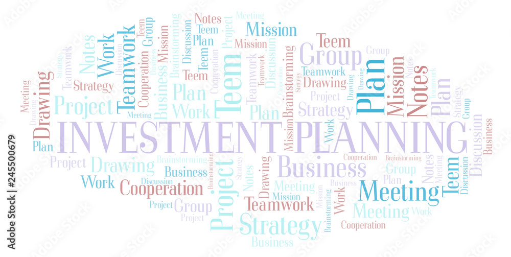 Investment Planning word cloud.